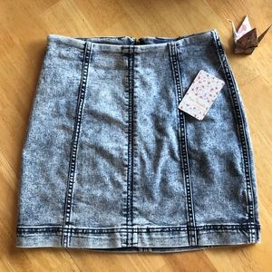 Free People denim skirt